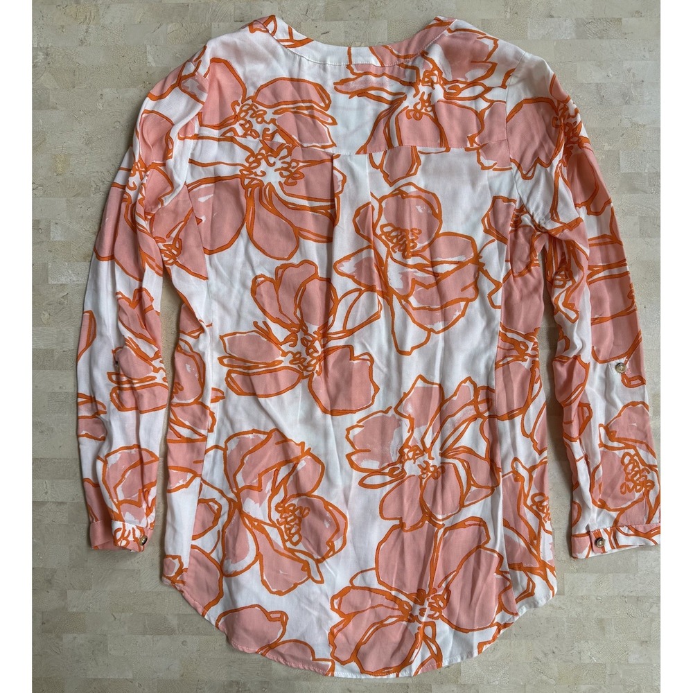 Anthropologie Maeve Pintucked Floral Buttondown Print Peasant Blouse Boho Size S - Picture 4 of 9